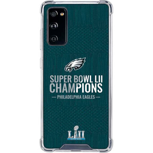NFL Philadelphia Eagles Super Bowl LII Champions Galaxy S20 FE Clear Case